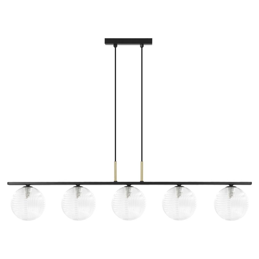 Suspensie de interior K-5683 - AURA, Kaja Lighting, Transparent/Negru