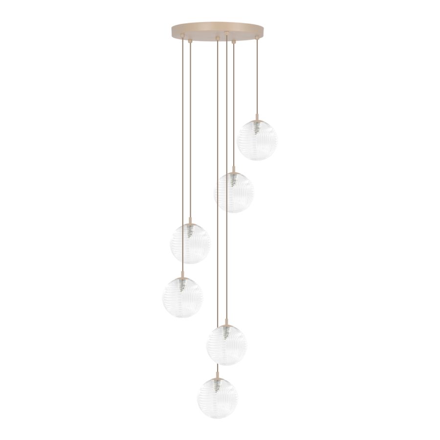 Suspensie de interior K-5701 - TESORO, Kaja Lighting, Transparent/Bej