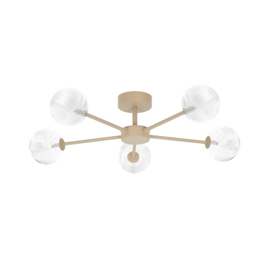 Lustră de interior K-5711 - CASOLI, Kaja Lighting, Transparent/Bej