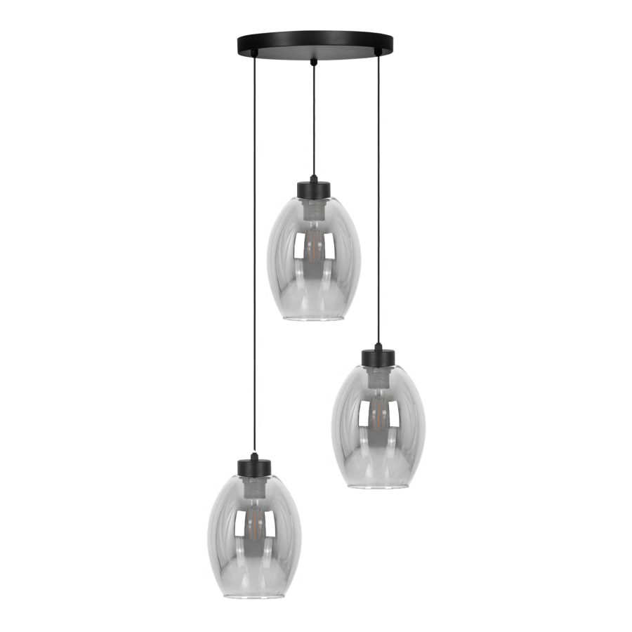 Suspensie de interior K-5722 - BALBO, Kaja Lighting, Fumuriu/Negru