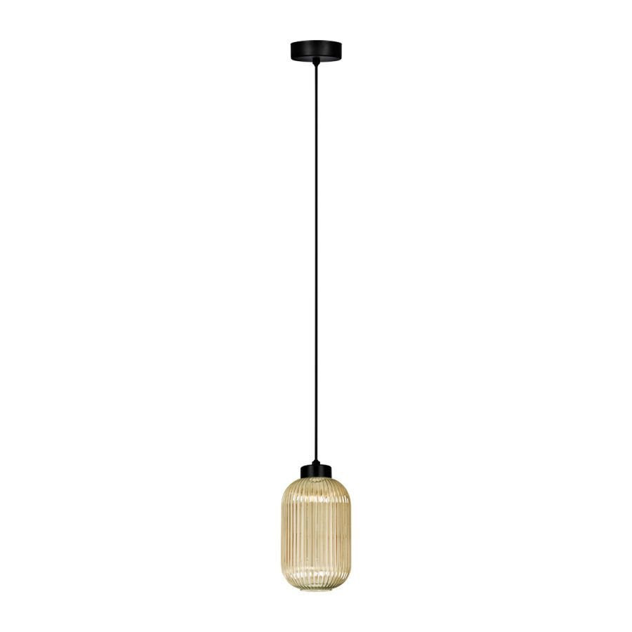 Suspensie de interior K-5740 - FADIGA, Kaja Lighting, Chihlimbar/Negru