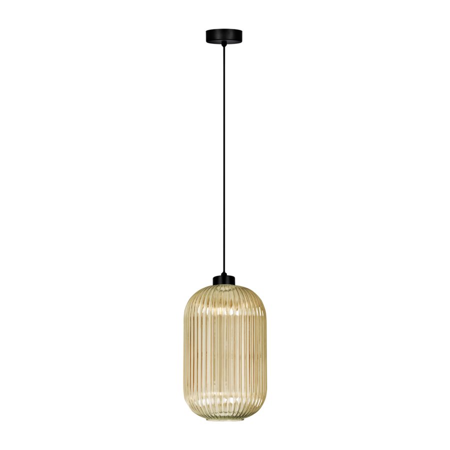 Suspensie de interior K-5741 - FADIGA, Kaja Lighting, Chihlimbar/Negru