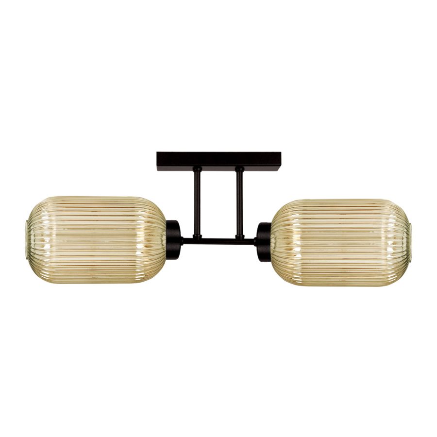 Lustră de interior K-5743 - FADIGA, Kaja Lighting, Chihlimbar/Negru