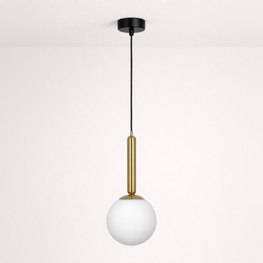 Suspensie de interior K-5860 - TOKI, Kaja Lighting, Negru/Alb/Patină