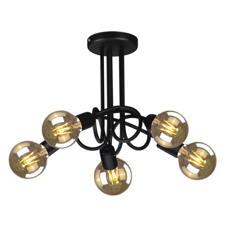 Lustră de interior K-3621 - DEZE, Kaja Lighting, Negru