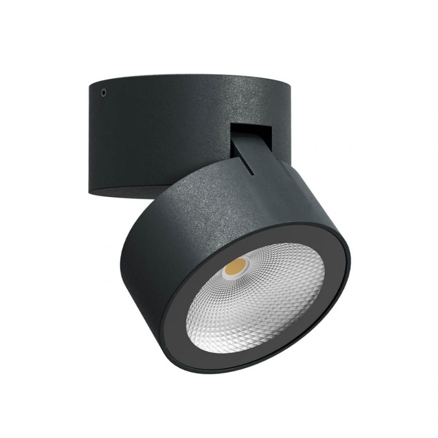Plafoniera exterior orientabila Shaft, gri inchis, LED, 12W, 990 lumeni, alb cald 3000K, IP65, 90627
