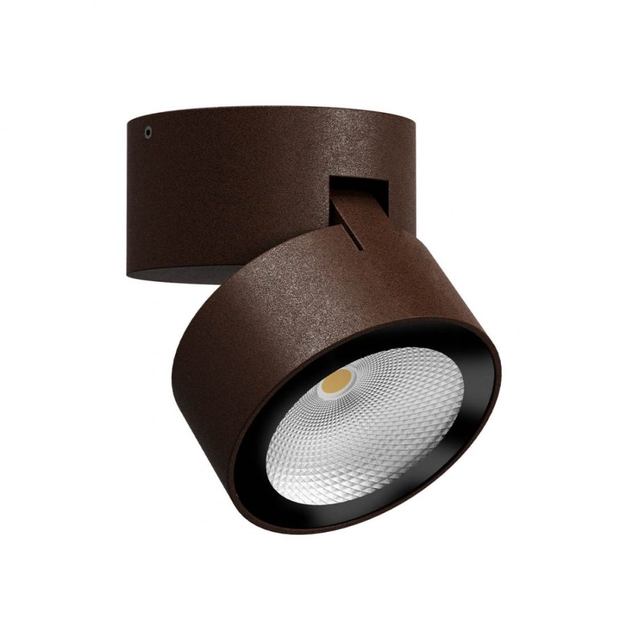 Plafoniera exterior orientabila Shaft, corten, LED, 12W, 990 lumeni, alb cald 3000K, IP65, 90628