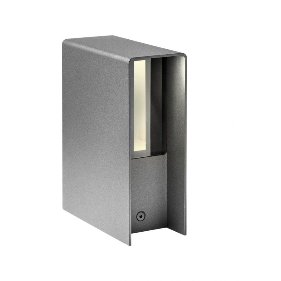 Aplica exterior Izar, gri inchis, LED, 11W, 322 lumeni, alb cald 3000K, IP65, 90647