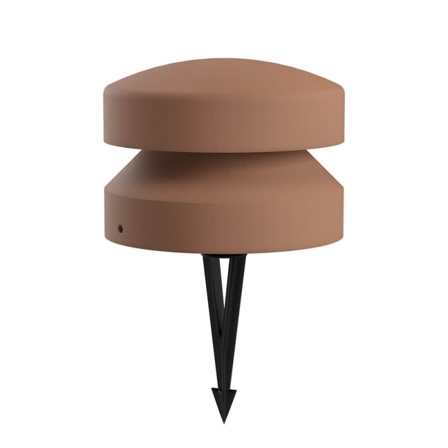 Stalp exterior Cliff, teracota, LED, 15W, 606 lumeni, alb cald 3000K, IP65, D.25 cm, 91126