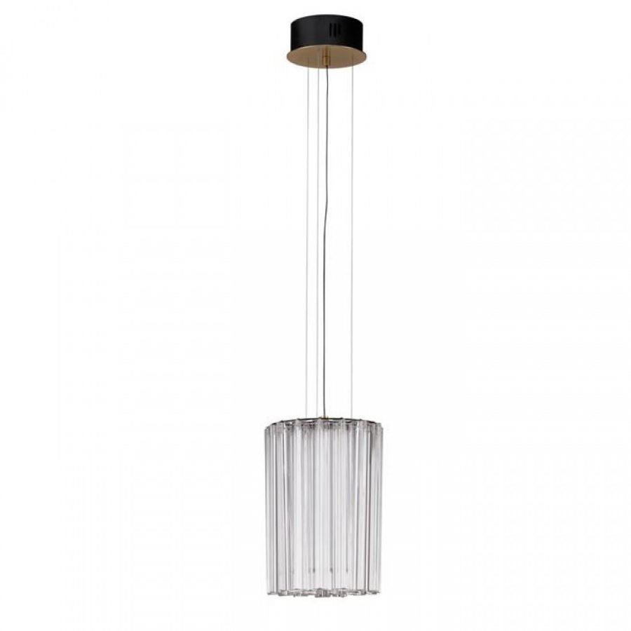 Suspensie Nova Luce Nol, alama antica, LED, 11W, 715 lumeni, 3000K, D.22 cm, 9333200