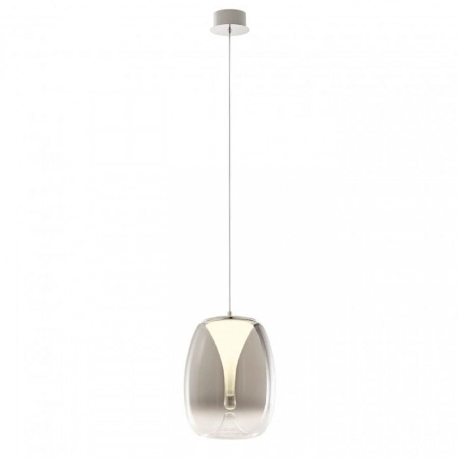 Suspensie Redo Drop, negru, LED, 15W, 1050 lumeni, alb cald 3000K, D.27 cm, 01-3630